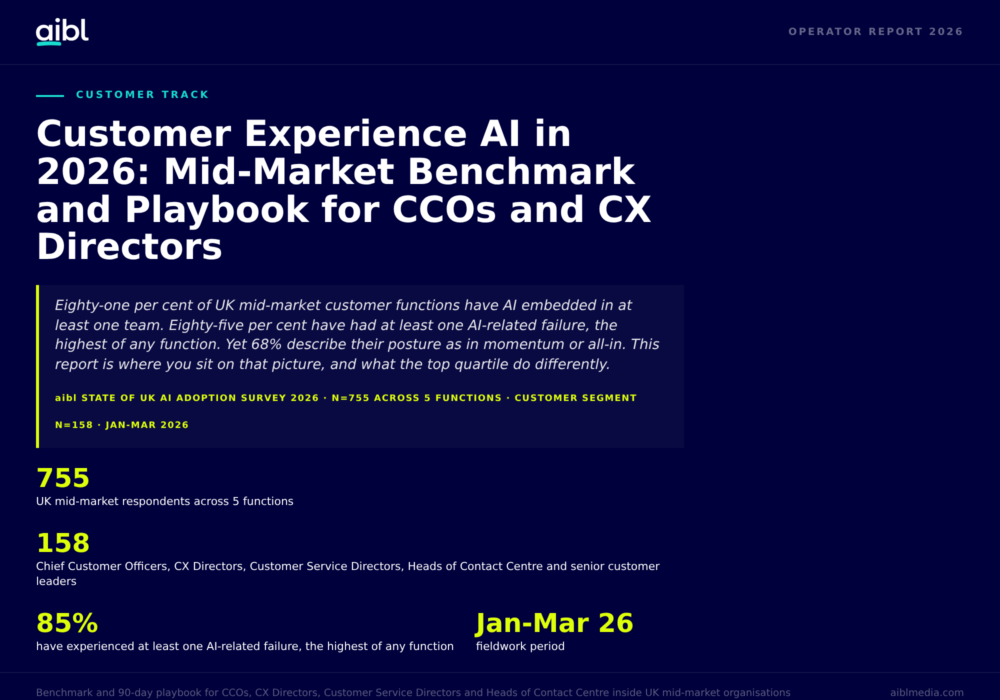 CX AI Benchmark & Playbook 2026