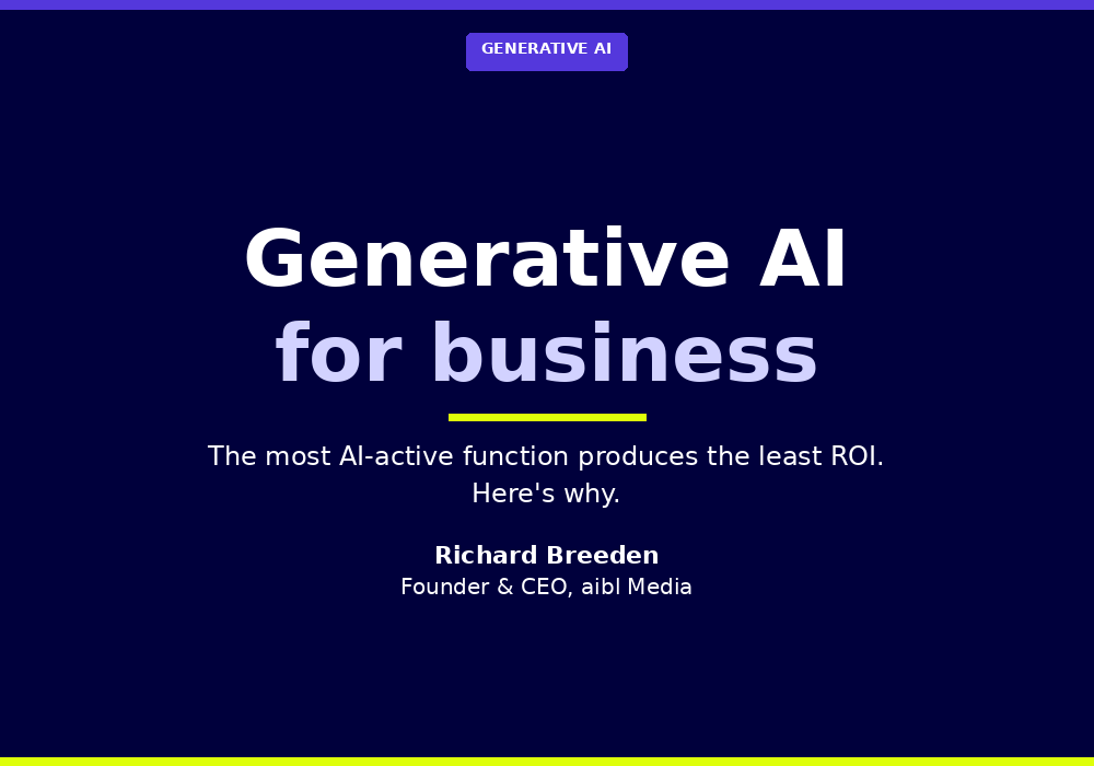 Generative AI for business: a practical guide for UK mid-market leaders