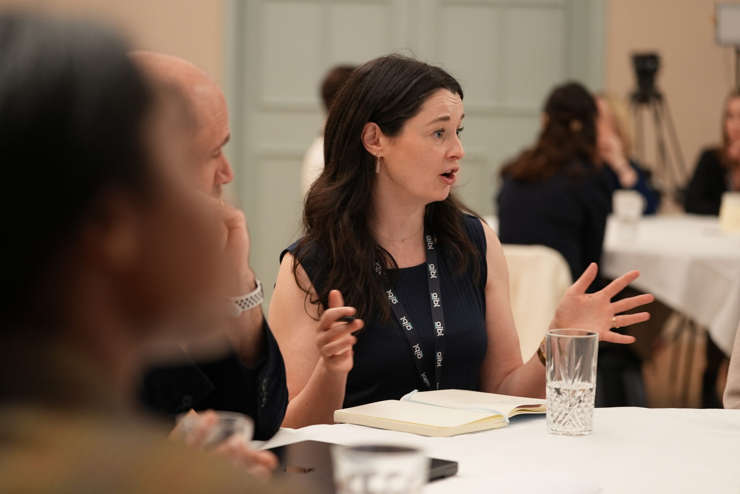 A delegate making a point at workforceLIVE