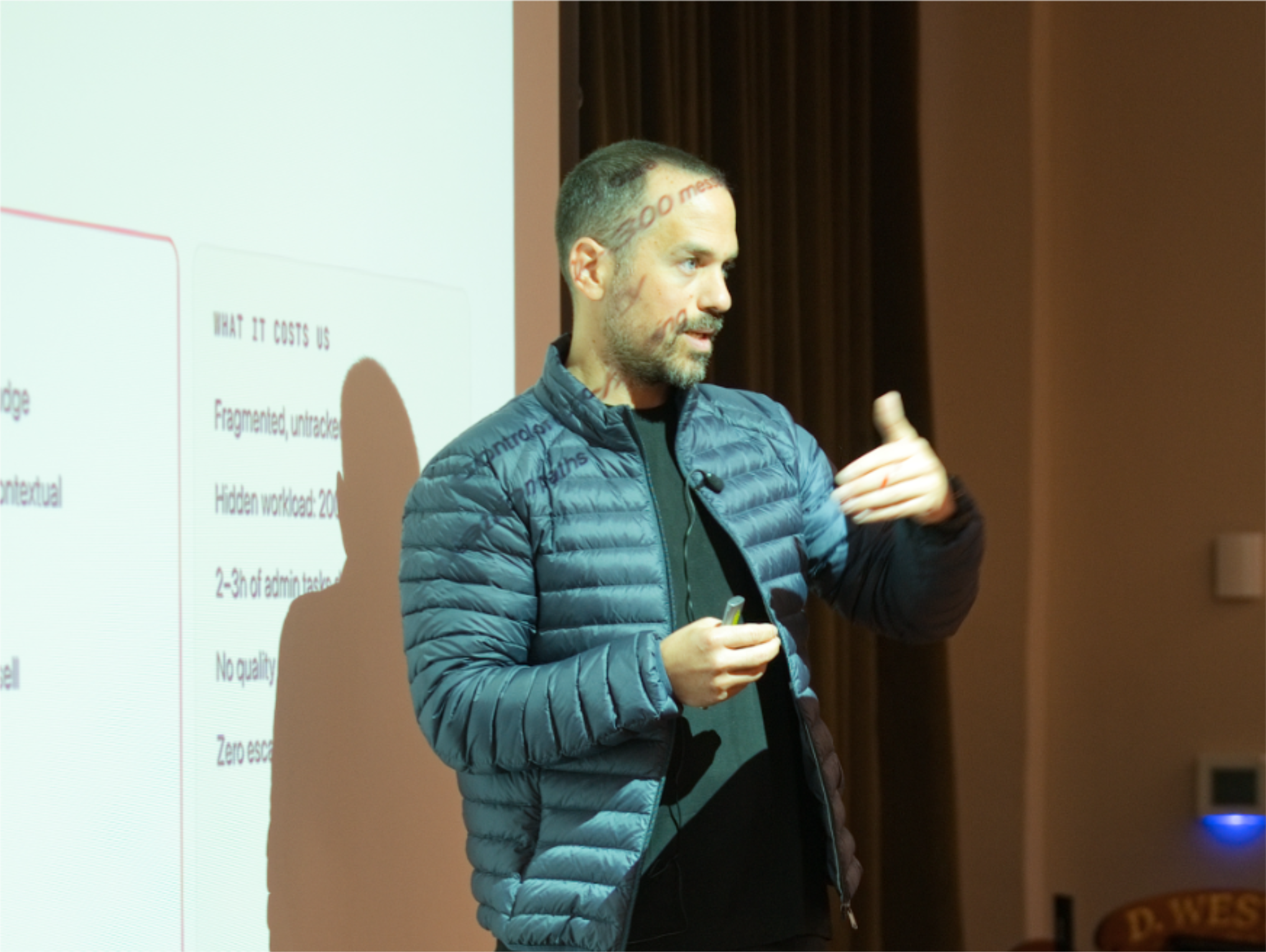 A speaker presenting at workforceLIVE