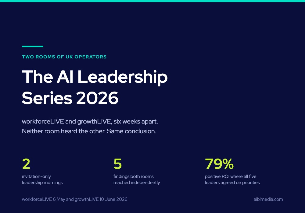 AI Leadership Series 2026: what two rooms of UK operators said about AI