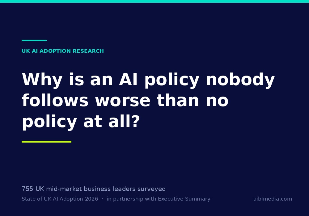 Why is an AI policy nobody follows worse than no policy at all?