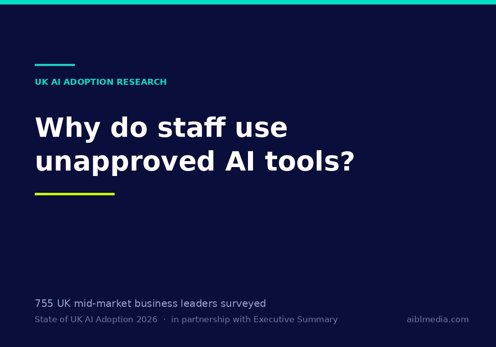 Why do staff use unapproved AI tools?