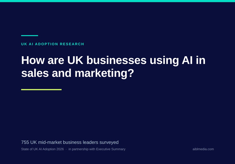 How are UK businesses using AI in sales and marketing?