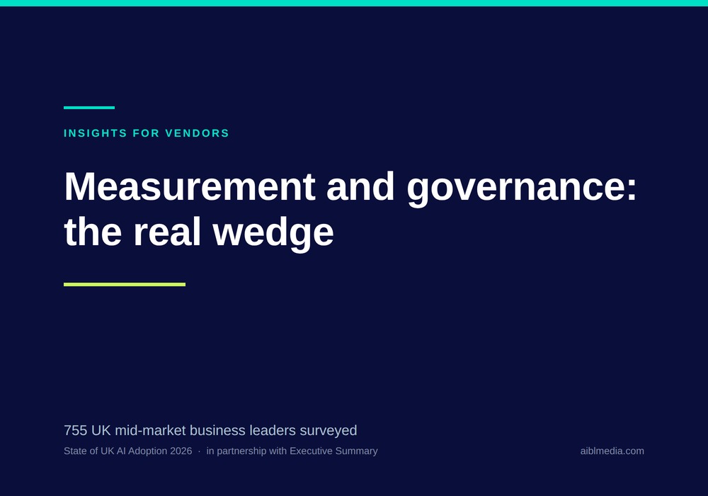 Measurement and governance: the real wedge for AI vendors