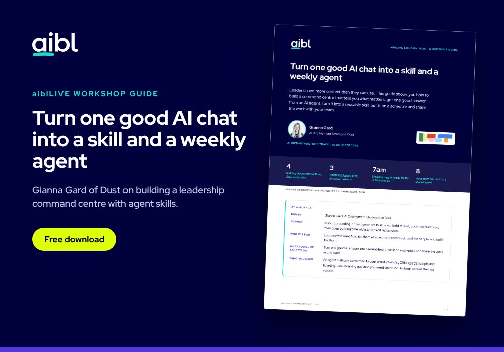 Agent skills: build a leadership command centre from one AI chat