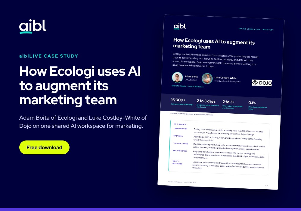 AI in marketing at Ecologi: augment the team, keep the trust