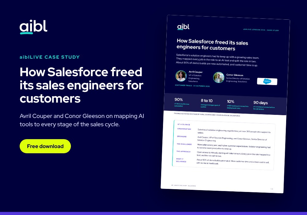 AI in sales at Salesforce: how its own solution engineers adopted it