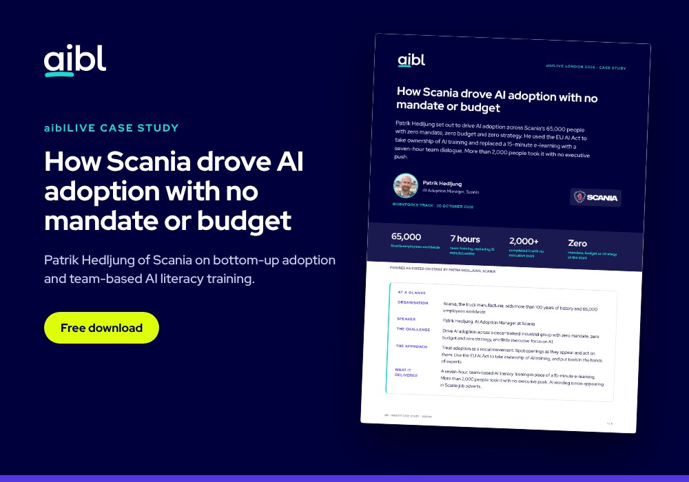 AI literacy training at Scania: driving adoption with no mandate or budget