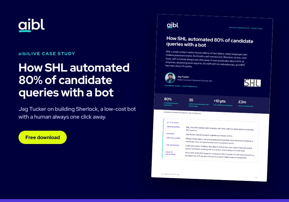 Customer service automation at SHL: 80% of queries, no job losses