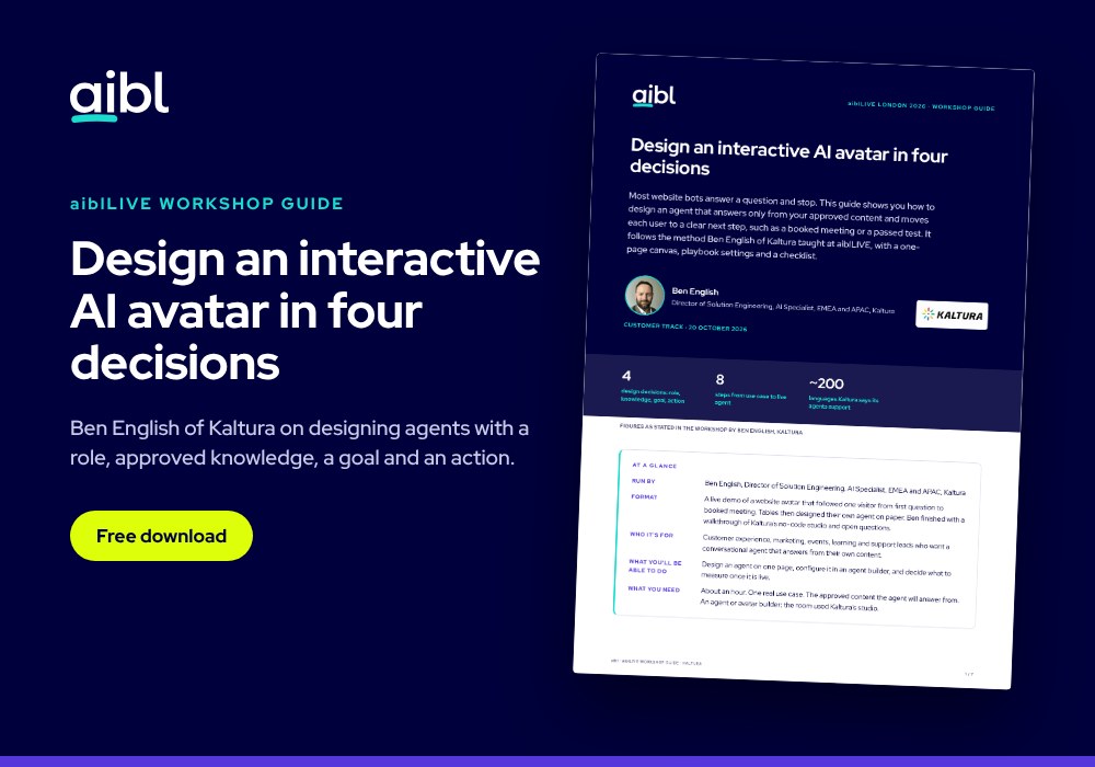 Interactive AI avatar guide: design an agent that turns knowledge into action
