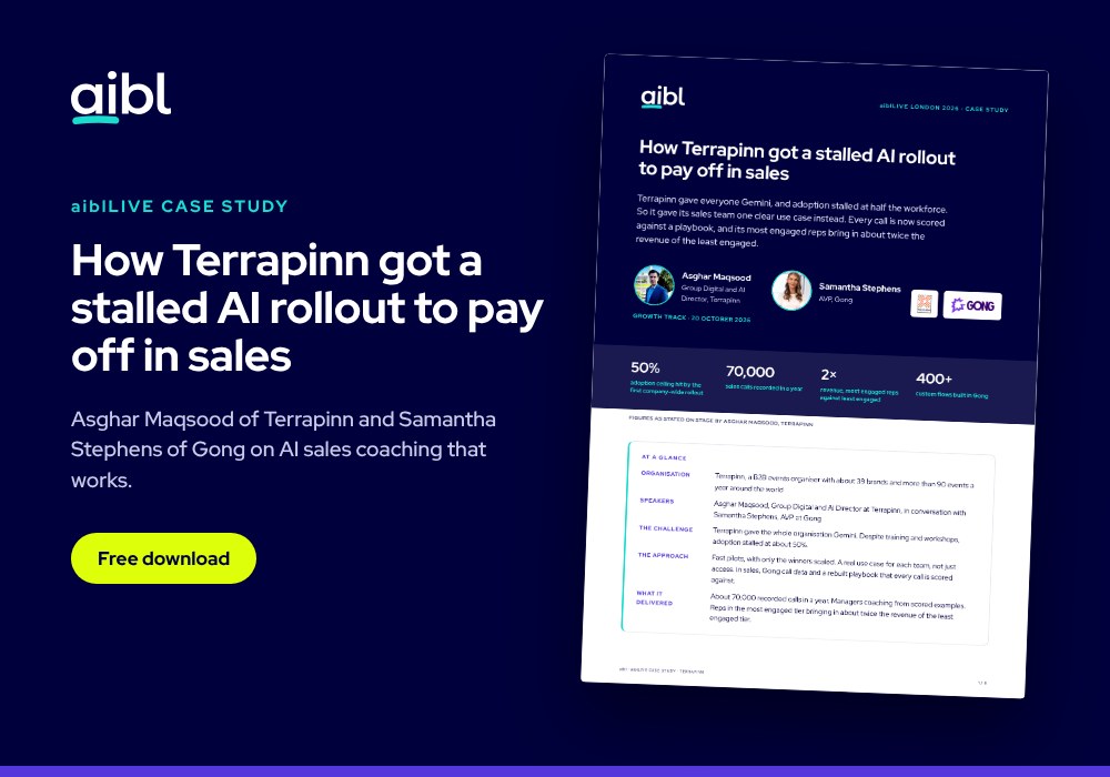 AI sales coaching at Terrapinn: from a stalled rollout to a scored playbook