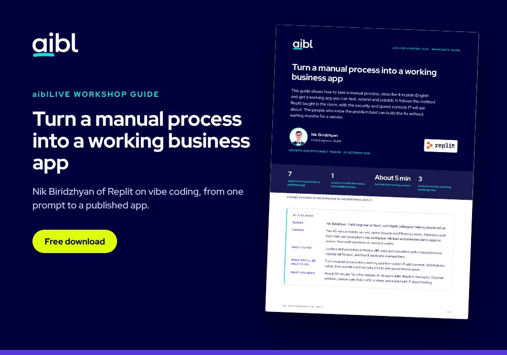 Vibe coding for business: from a manual process to a working app